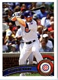 2011 Topps Baseball Card #137 Xavier Nady - Chicago Cubs - MLB Trading Card In A Protective Screwdown Case