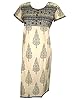 Indian Tunic Top Womens Kurti Ivory Cotton Blouse India Clothing M