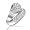 Bling Jewelry Clear and Red Ruby Color Pave CZ Snake Cocktail Ring