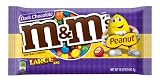 M&M's Dark Chocolate with Peanut Candy, 19.2-Ounce Packages (Pack of 4)