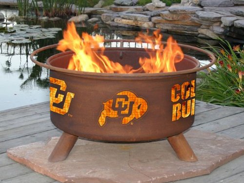 University of Colorado Buffaloes Portable Steel Fire Pit Grill
