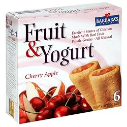 Barbara's Bakery Fruit and Yogurt Bar, Cherry Apple, 6-Count 8.9-Ounce Boxes (Pack of 8)