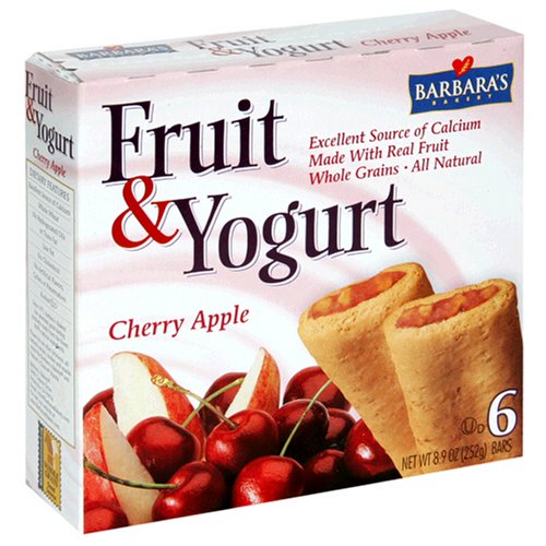 Barbara's Bakery Fruit and Yogurt Bar, Cherry Apple, 8.9-Ounces (Pack of 8) by Barbara's Bakery