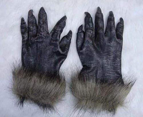 Just like real real Wolf mask mask mask gloves gloves cosplay provisional instrumentation disguise party event banquet and directing further, horror tattoo Sir x 2 pieces (gloves)