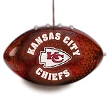 4" NFL Kansas City Chiefs LED Light-Up Football Christmas Ornament