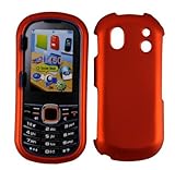 Samsung Intensity 2 II U460 Rubberized Burn Orange HARD PROTECTOR COVER CAS ....