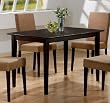 Coaster Hyde Rectangular Casual Dining Leg Table in Cappuccino