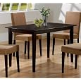 Coaster Hyde Rectangular Casual Dining Leg Table in Cappuccino