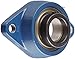 SKF FYT 1.15/16 FM Ball Bearing Flange Unit, 2 Bolts, Eccentric Collar, Regreasable, Contact Seal, Cast Iron, Inch, 1-15/16" Bore, 6-3/16" Bolt Hole Spacing Width, 6080lbf Dynamic Load Capacity