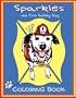 Sparkles the Fire Safety Dog Coloring Book