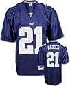 Tiki Barber Youth Jersey: Reebok Blue Replica #21 New York Giants Jersey - Medium (10-12)