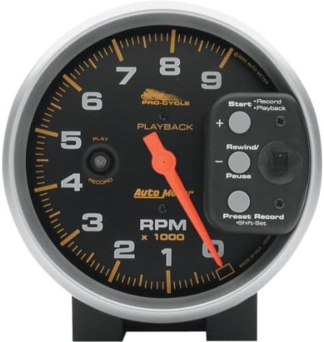 BKRider 5 Playback Black Face Tachometers For Harley-Davidson (ZZ 2211-0005)