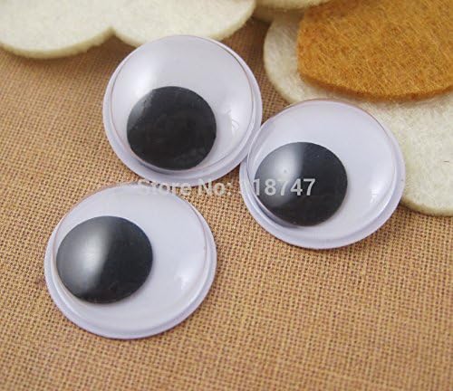 15mm100pcs/bag plastic wiggling toy eyes (with self-adhesive) doll accessories