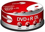 Primeon DVD+R Double Layer 8X DVD-Rohlinge 240min / 8,5GB White-Ink Fullsize Printable 25er Spindel