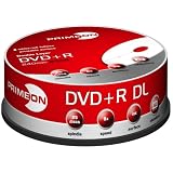 Primeon DVD+R Double Layer 8X DVD-Rohlinge 240min / 8,5GB White-Ink Fullsize Printable 25er Spindelvon "PRIMEON Media GmbH"