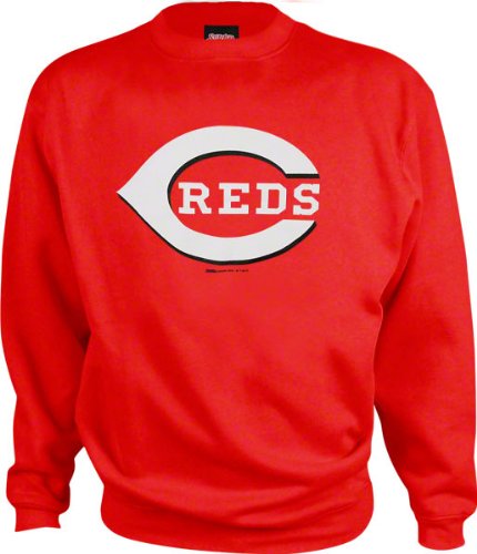 Cincinnati Reds Red Primary Logo Crewneck Sweatshirt