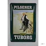Blechschild Tuborg Bier Retro Werbung 20 x 30 cm tin sign enseignes en met�l Metallschild Retro Werbung Blechschilder
