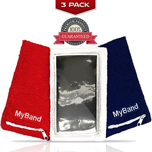 Premium Sports Armband for iPhone 7, 6S, Galaxy S7, S6 By MyBand - 100% Amazon - Full Access to Touch Screen - Bonus Zipper Pocket.