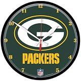 Green Bay Packers Nfl Round Wall Clock