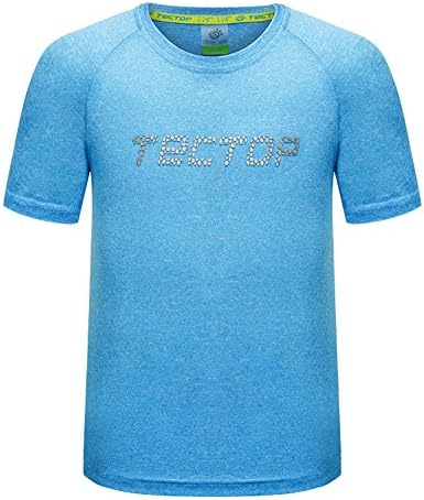 Roseate Kids Athletic Quick Dry T-Shirt Short Sleeve Top Sportwear Blue 5