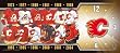 Calgary Flames 7X16 Clock - Memorabilia