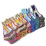 UDTEE 2PCS Colorful/Comfortable/Cosy Pet Dog Cotton Tighten Strap Sanitary Physiological Pants Pet Underwear Diapers,Random Color,Small Size
