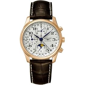 Click here to buy Longines Master Complications 18k Solid Rose Gold Mens Watch L2.673.8.78.5 by Longines.