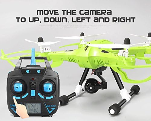 Greatchipchina JJRC H26 Deluxe Version RC Quadcopter with WiFi Camera 2.4GHz 4CH 6-axis Gyro Remote Control Drones Headless Mode One Key Return Function - Green