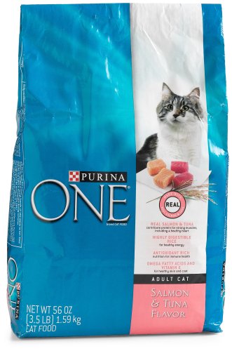 Purina One Cat Food Salmon & Tuna Formula, 3.5-Pound Bags (Pack of 6)