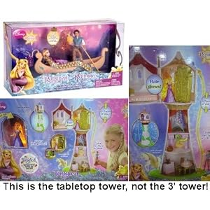 disney tangled featuring rapunzel magical tower playset