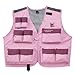 Caddis Waders Women's Deluxe Ultra Lite Vest, Pink/Burgundy, Medium