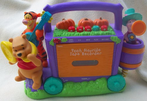 Childrens Toyshop  Toys : Disney Winnie the Pooh, Tigger and Piglet Halloween Kids Cassette Player Toy