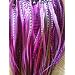 Sexy Sparkles 4"-7" Pink & Natural with Brown Remix Quality Salon Feathers Hair Extension! 5 Feathers