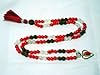 Prayer Beads Meditation Japa Mala Coral Crystal Rudraksha Beads Pendant 108+1