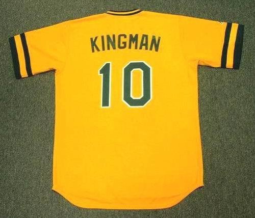 DAVE KINGMAN Oakland Athletics Majestic Cooperstown Throwback Baseball Jersey, LARGE