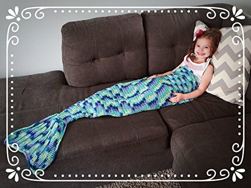 Mermaid Tail Wearable Crochet Blanket Afghan