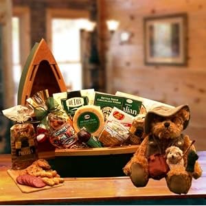 Gone Fishing Wooden Boat Snack Gift Set - Large