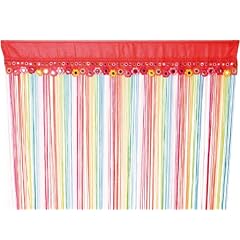 HIPPIE STYLE FADENVORHANG T�RVORHANG RAUMTEILER FADENGARDINE GARDINE VORHANG FADENSTORE REGENBOGEN BUNT