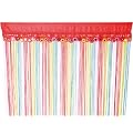 HIPPIE STYLE FADENVORHANG T�RVORHANG RAUMTEILER FADENGARDINE GARDINE VORHANG FADENSTORE REGENBOGEN BUNT