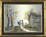 Farm Cottage - Oil - L. Ryan - 15X13