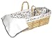 Tadpoles Toile Moses Basket in Black