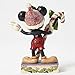 Disney Traditions by Jim Shore Christmas Mickey Mouse with Candy Cane Stone Resin Figurine, 6.25”