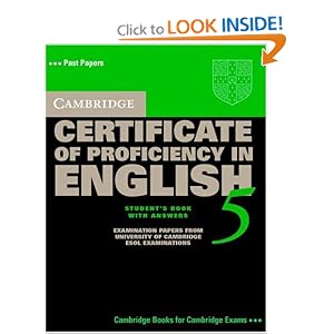 Cambridge Certificate of Proficiency in English 5 Student's Book with Answers: Examination Papers from University of Cambridge ESOL Examinations (CPE Practice Tests)