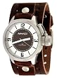Nemesis #BB032B Men's Premium Wide Leather Cuff Band Russian Diver Watch