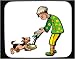 Decorated Mouse Pad with dairy, body, individuals, individual, little, humans, pup, person, milk, human, boy, persons, product, dogs, people, child, pour, puppy