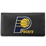 Indiana Pacers NBA Embroidered Leather Checkbook Cover