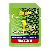 BUFFALO RSDC-G1G/GR SDメモリーカード高速モデル 1GB グリーン