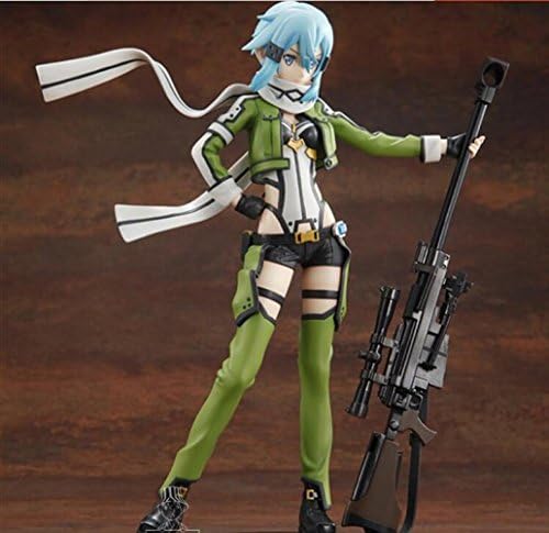Rosy Women New Sword Art Online Asada Sinon Sao Stand Pvc Action Figure Collection Model Toys Doll 20Cm