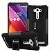 TARKAN Hard Armor Hybrid Rubber Bumper Flip Stand Rugged Back Case Cover For Asus Zenfone 2 LASER 5.5 inch ZE550KL (BLACK) RS.279.00