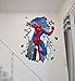 Gurteen Children's DIY Removable Mural PVC Home Wall Art Decal Sticker 3D Spider-man Novelty Ceiling Decor